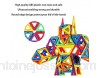 Dough.Q Kit de construction magnétique de 105 pièces comprenant une boîte de rangement un livre un jouet idéal comme cadeau pour les enfants.