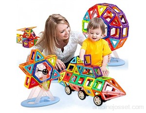 JYING Blocs de Construction magnétiques de Luxe Aimant Montessori Jouets pour Enfants 178 pièces de Jeu de pièces de 3 4 5 6 7 8 Ans Jouets éducatifs idéaux