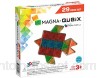 Magna-Qubix 18029 Lot de 29 formes de construction magnétiques 3D originales primées créativité éducatif approuvé par la STM multicolore lot de 29