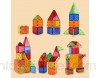 TGRBOP 100 Pièces Blocs Magnétiques Carreaux Magnétiques Blocs De Construction Jouets Forme 3D Bricolage Blocs De Construction Aimant Jouets Cadeaux Éducatifs Créatifs pour Les Tout-Petits Enfants