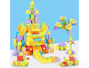 TGRBOP Bloc De Construction Magnétique 189Pcs Château Voiture Grande Roue Robot Aimant Tuiles Jouets pour Enfant Tout-Petits 3D Forme Tuyau Construction Jouets Créativité Jeu De Cerveau Éducatif