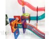 ZWW Les Carreaux Magnétiques 3D Bloquent Les Jouets pour Enfants Jeu De Construction Éducatif avec Piste De Billes en Plastique | Le Jouet STEM Favorise La Créativité - 115 Pièces