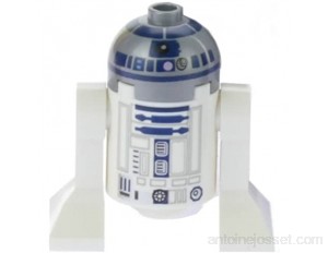 LEGO Star Wars Minifigure R2-D2 Astromech Droid Lavender Dots 75136 by LEGO