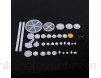 Kits d\'engrenages Aramox Kits de vis sans fin de courroie de poulie Robot de jeu d\'engrenages de couronne pièces de bricolage de jouet de moteur80 types de kit d\'engrenage