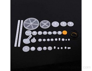 Qioniky Kits d'engrenages Kits de vis sans Fin de Courroie de poulie d'engrenages en Plastique34 Gear Packs