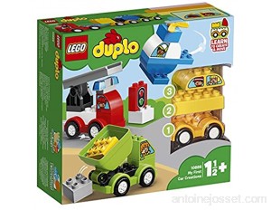 LEGO 10886 Duplo Mes Premiers Véhicules Briques de Construction avec Camion Hélicoptère et Jouet Voiture pour Bébés de 18 Mois