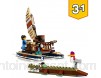 LEGO 31116 Creator La cabane dans l’Arbre du Safari Jeu de Construction avec Un Catamaran Un Biplan et Un Lion