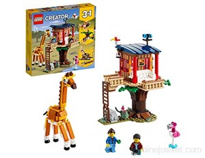 LEGO 31116 Creator La cabane dans l’Arbre du Safari Jeu de Construction avec Un Catamaran Un Biplan et Un Lion
