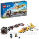 LEGO 60289 City Le Transport d'avion de voltige Spectacle aérien de Grands véhicules Camion-Jouet avec remorque et Avion à réaction