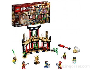 LEGO 71735 Ninjago Le Tournoi des éléments Jeu de Construction avec arène de Combat et Figurine de Ninja Lloyd Or à Collectionner