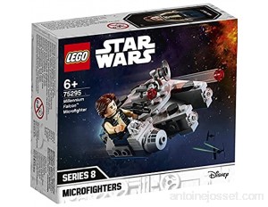 LEGO 75295 Star Wars Microfighter Faucon Millenium V29 Jeu avec Han Solo Minifigure pour garçons et Filles de 6 Ans