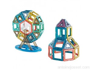 MODEO Blocs De Construction Magnétiques pour Enfants 156 Pièces Mini Blocs Magnétiques 3D Jouets/Carreaux Magnétiques Blocs De Construction Jeu De Jouets pour Enfants De Plus De 3 Ans