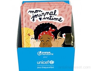 Avenue Mandarine CO183C - Un journal intime UNICEF 240 pages lignées 11x14 cm