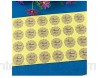 JLZK Fiabilité de la sécurité 500pc / lot Kraft Papier Autocollant Autocollants Autocollants remerciements Stickers scellant étiquettes d\'emballage Papier