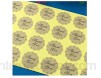JLZK Fiabilité de la sécurité 500pc / lot Kraft Papier Autocollant Autocollants Autocollants remerciements Stickers scellant étiquettes d\'emballage Papier