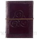 Journal en cuir avec symbole de triskel celtique | 13 5 cm x 18 5 cm | Fait à la main issu du commerce équitable et respectueux de l'environnement