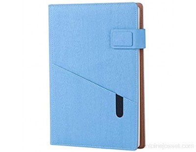 LWLEI Notebook Journal Multifunction A5 Journal Note de la Note Imitation Cuir Journal d\'affaires Memos Office School Papeterie Couleur: Rouge Song Color : Sky Blue