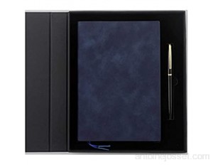 LWLEI Notebook Journal Notebook A5Thicken Papeterie Business Diaryoffice Meeting College College Student Journal Simple Journal Créativité Journal Couleur: Jaune Golden Song Color : Dark Blue