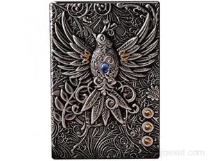 YLLAND Vintage Bird Theme Theme Theme Remarque Livre 100 Feuilles Notebook Journal Office School Office Fournitures LNNDE Color : Silver