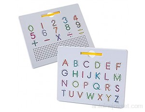 ACMEDE Tableau Magnétique de Lettres et Chiffres pour Enfants Jouet Éducatif et Innovant Améliorer la Tenue du Crayon Anniversaire pour Apprendre Alphabet et Chiffres en S’Amusant
