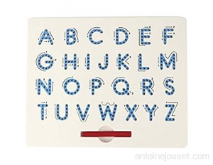 Cikonielf Lettres Tableau d'écriture magnétique Planche de traçage de l'alphabet magnétique éducatif A-Z Alphabet Planche à Dessin magnétique Enfants JouetsBlue