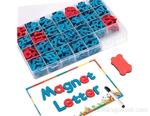 FUQUN Lettres Magnétiques de L'alphabet 212 pièces avec Tableau Magnétique Double Face Alphabet en Mousse pour L'orthographe et L'apprentissage Préscolaire des Enfants
