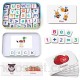 Jeu de cerveau lettres et chiffres magnétiques en bois jouets pour enfants aimants de réfrigérateur ABC lettres de l'alphabet cartes flash jeux d'orthographe comptage jouets d'apprentissage