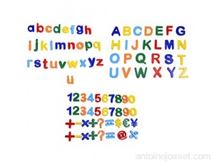 Migavenn 89 pcs magnétique chiffres d'apprentissage alphabet lettres enfants en bas âge enfants apprentissage préscolaire orthographe compter jouets éducatifs