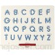 PLLO Tableau d'écriture Planche à Dessin Planche de traçage de Lettre magnétique Alphabet Jouet préscolaire pour Enfants pour garçons et FillesBlue