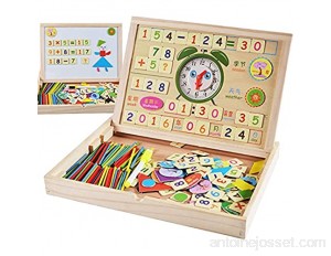 Boîte d'apprentissage arithmétique de bâton numérique en bois jouets éducatifs d'éducation précoce pour enfants aides pédagogiques d'orthographe magnétique adaptées ou enfants de plus de 37 mois