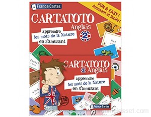 Cartatoto - Anglais 2 - Les Mots De La Nature - Jeu de Cartes Educatif
