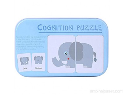Cartes de correspondance cognitives cartes d\'apprentissage de marchandises jouets éducatifs précoces avec 16 paires correspondantesAnimaux