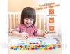 Coogam Voir Orthographe Jouet d\'apprentissage en Bois ABC Alphabet Flash Cartes Correspondant Forme Lettre Jeux Montessori Préscolaire Tige Jouets Éducatifs Cadeau pour Tout-Petits Enfants