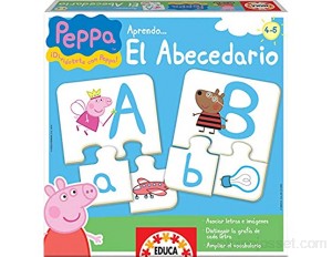 Educa - Puzzle éducatif Peppa Pig pour Apprendre l’Alphabet réf. 15652 - Espagnol