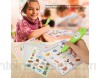 Raguso Cartes d\'apprentissage pour Enfants Jeu de Cartes d\'apprentissage éducatif Recto Verso avec Stylo électrique pour Enfants de Plus de 3 Ans