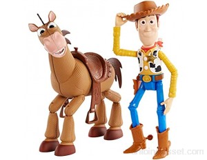 Disney Pixar Toy Story 4 Coffret Aventure Figurines Articulées Woody & Pile-Poil Tailles Fidèles au Film pour Rejouer les Scènes du Film Jouet pour Enfant GDB91