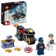 LEGO 76189 Marvel L’affrontement Entre Captain America et Hydra Jouet de Super Héros avec Moto Enfants de 4 Ans et Plus