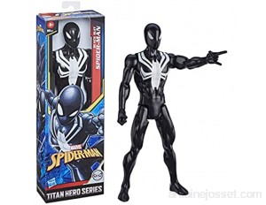 Marvel E73295L2 Spider-Man Titan Hero Series Black Suit Spider-Man Figurine d'action 30 cm