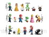 WENTS 18pcs / Set Super Mario Toys Figurines Mario & Luigi Figurines Yoshi & Mario Bros Mario PVC Toy Figures