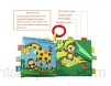 rongweiwang Tissu Livres pour bébé Cartoon Design lavables Livres bébé 0-3 Ans en Tissu éducatif Tout-Petits Jouets éducatifs Early Learning