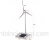 Alvinlite Jouet modèle de Moulin à Vent Solaire - Modèle d\'éolienne de Bureau Moulins à Vent à énergie Solaire Plastique ABS Blanc pour l\'éducation ou Le Plaisir