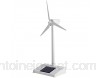 Alvinlite Jouet modèle de Moulin à Vent Solaire - Modèle d\'éolienne de Bureau Moulins à Vent à énergie Solaire Plastique ABS Blanc pour l\'éducation ou Le Plaisir