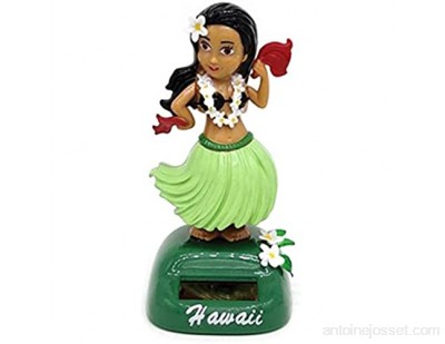 arthomer Solaire animée pour Voiture Hawaii Hula Girl Jouet décoratif à énergie Solaire Dansant à l\'énergie Solaire idéal pour Le Rebord de fenêtre Voiture Bureau Bureau