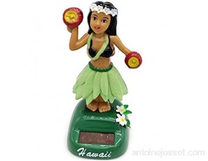 Danseuse Hawaienne Décor intérieur de Voiture Danse à énergie Solaire Balançoire Jouet Hawaiian Hula Dashboard Doll