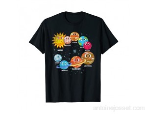 Enfant Astronaute Espace Planètes Science Système Solaire T-Shirt