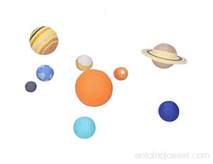 Jouet de modèle éducatif du système solaire modèle d'enseignement du système solaire éducatif 9 pièces modèle d'enseignement du système solaire pour les enfants