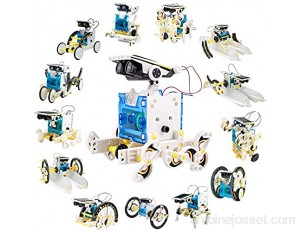 Latocos Kit Robot a Construire STEM Robot Solaire 14 en 1 Jeu de Construction Robot Jouet Enfant Robot Solaire éNergie Et Scientifiques pour Jeux Exterieur Et Amateurs De Science