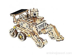 Puzzles en Bois 3D Kits de modèles en Bois modèle Scientifique de Mars Rover à énergie Solaire construisez Votre Propre modèle de Robot Cadeau pour Enfants et Adultes