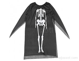 ABOOFAN Costume d'Halloween imprimé squelette pour enfant et adulte