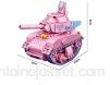 GLLP Puzzle en plastique pour enfant garçon fille de 6 ans Assemblage de petites particules Modèle d\'assemblage Mini Tank Car 455 particules Couleur : réservoir